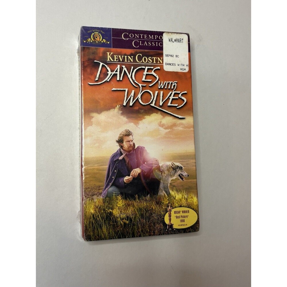 Dances With Wolves VHS 1990 Kevin Costner MGM Sealed New Western Movie Native